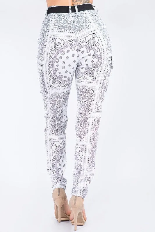 Women's Bandana Print Jogger Pants