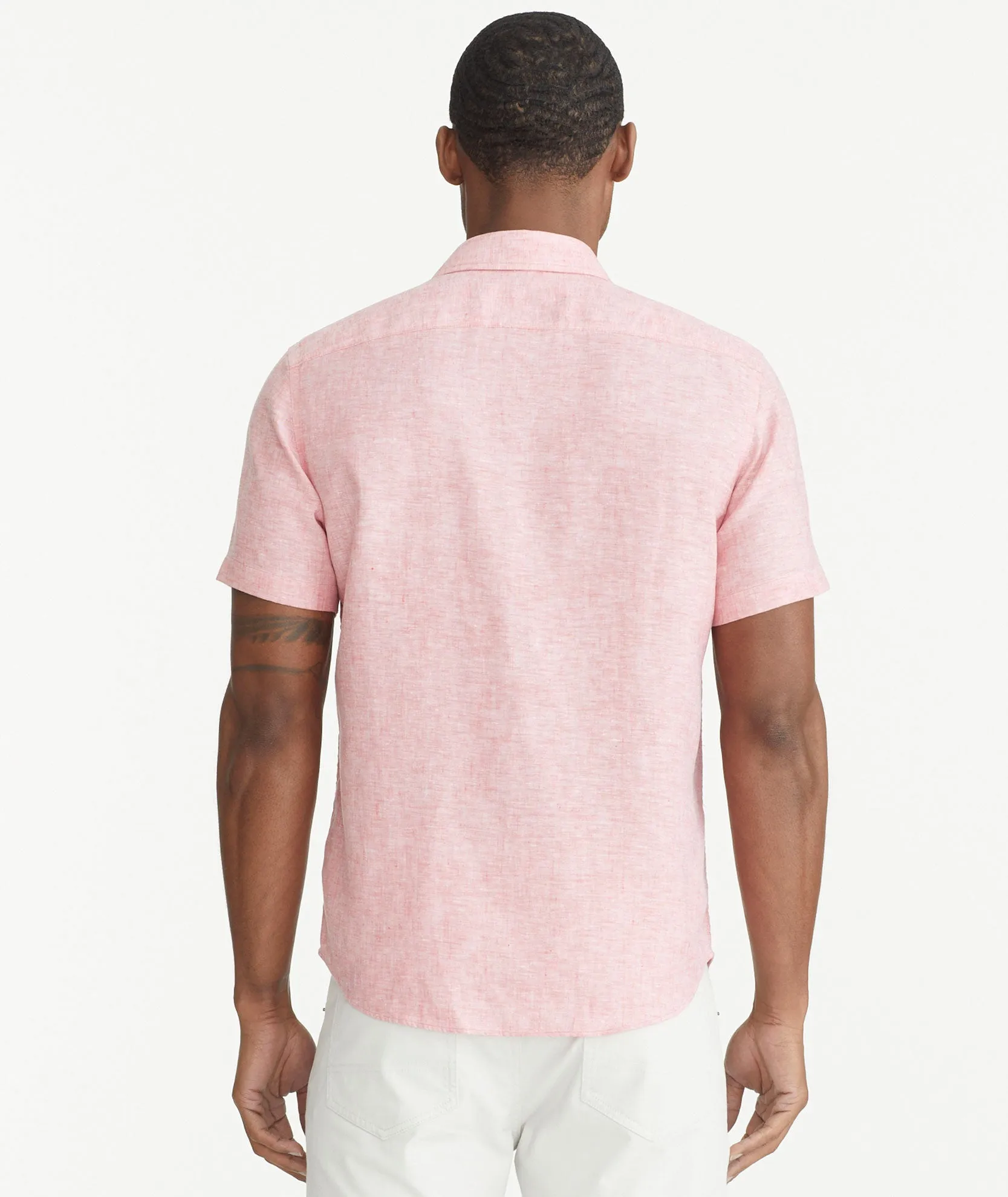 Wrinkle-Resistant Linen Short-Sleeve Cameron Shirt