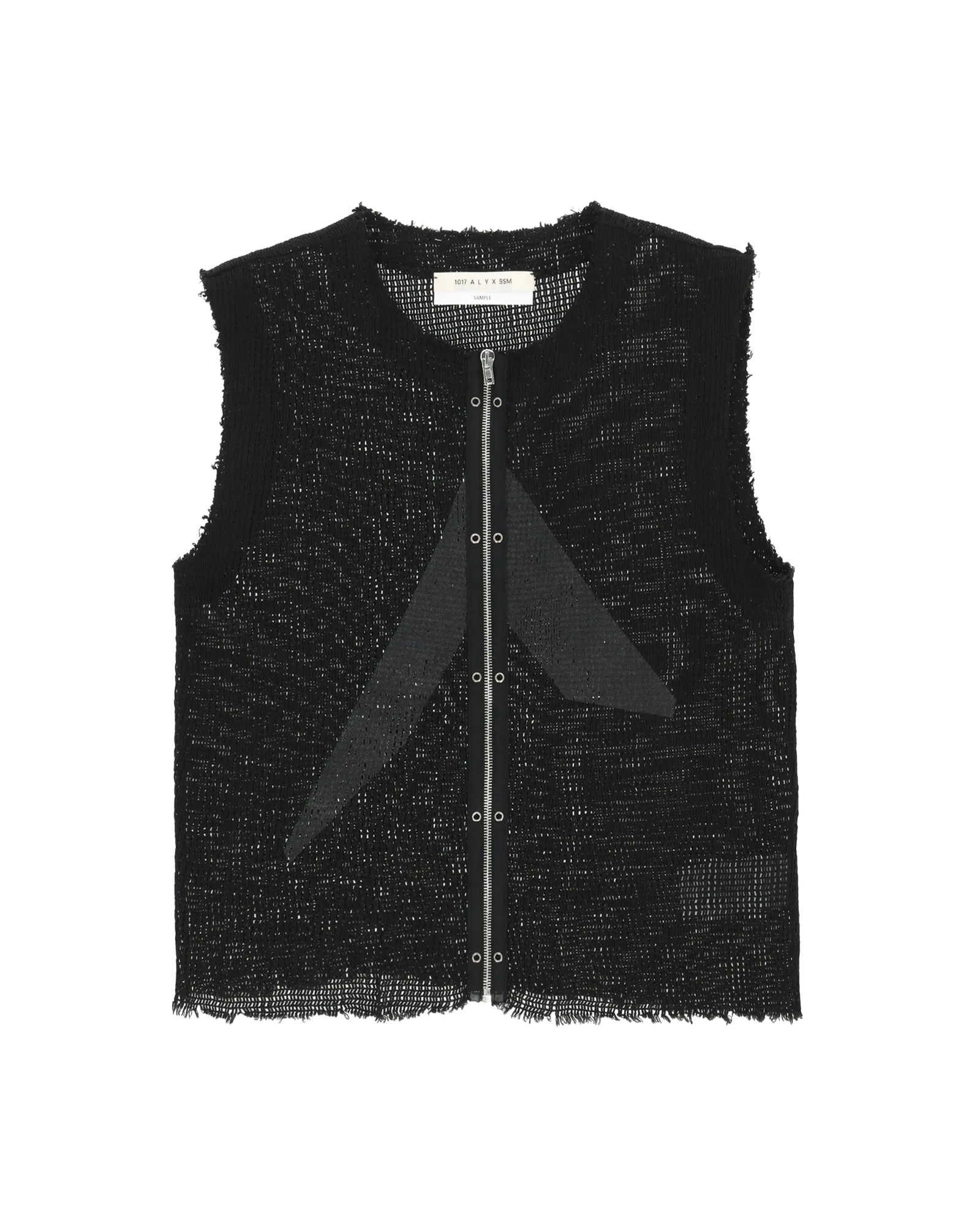 ZIP-UP LOGO MESH VEST